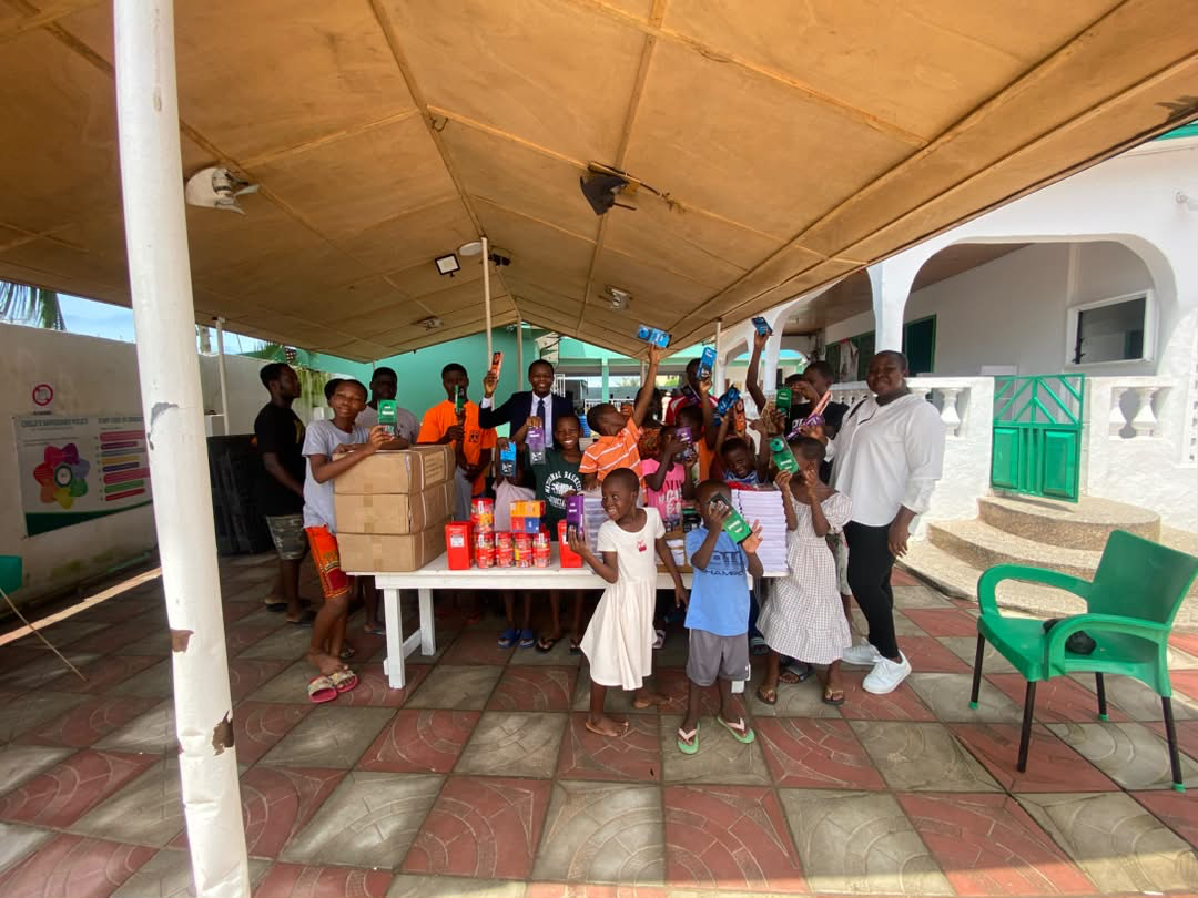 Community gathered at an outreach